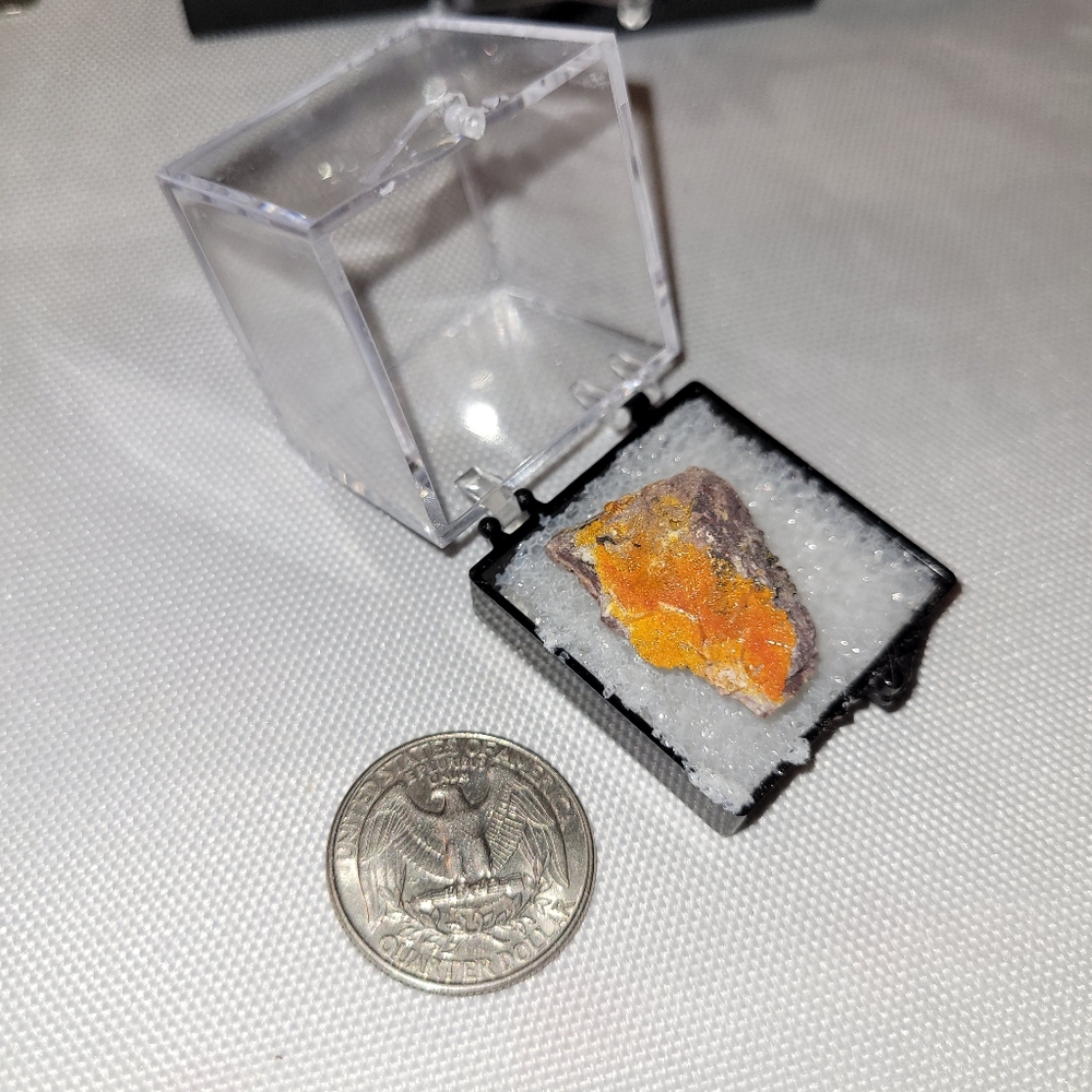 RARE Vibrant Orange Wulfenites with Mimetite from Arizona